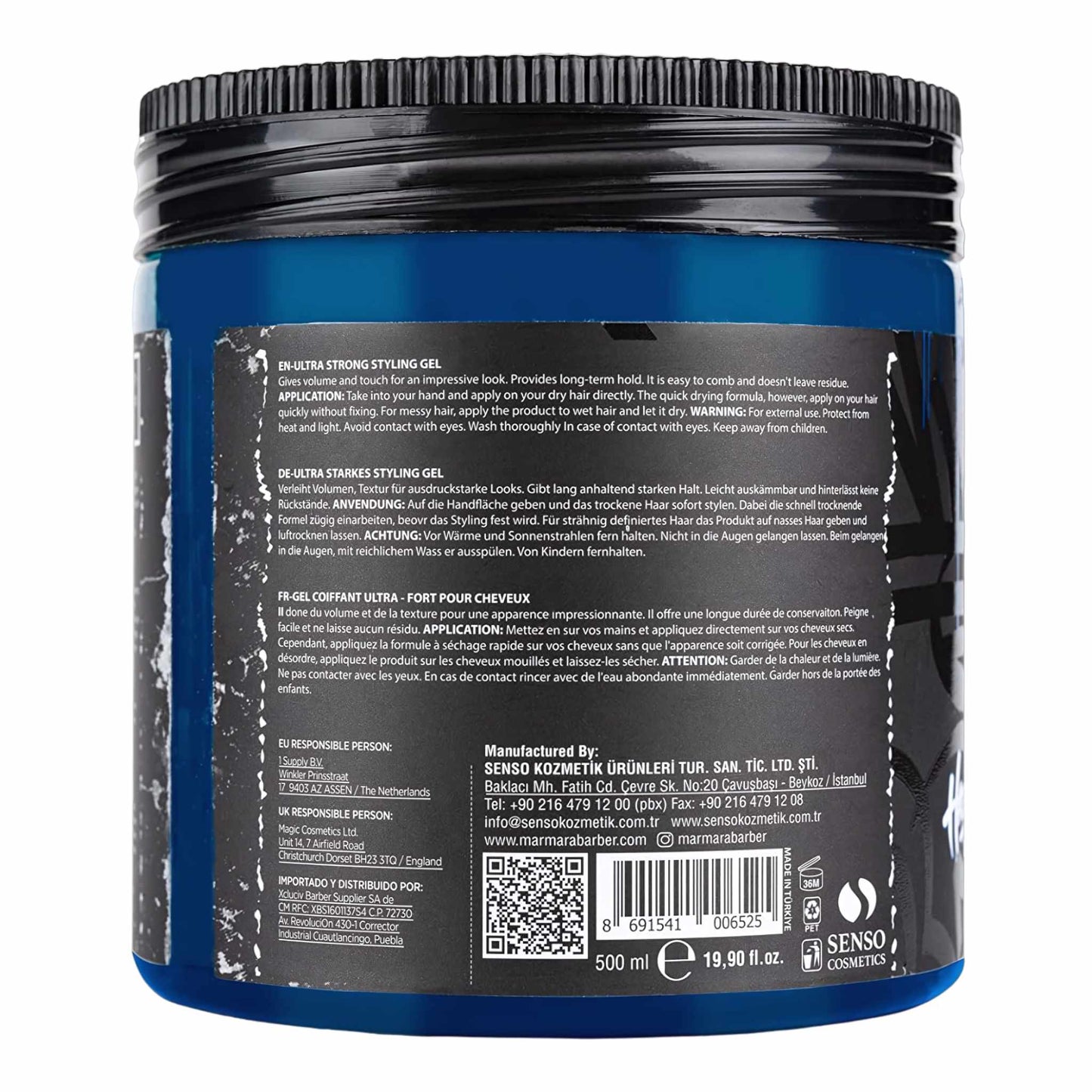 Marmara Barber Haargel No. 34 Gum Effect Ultra Hold 500 ml