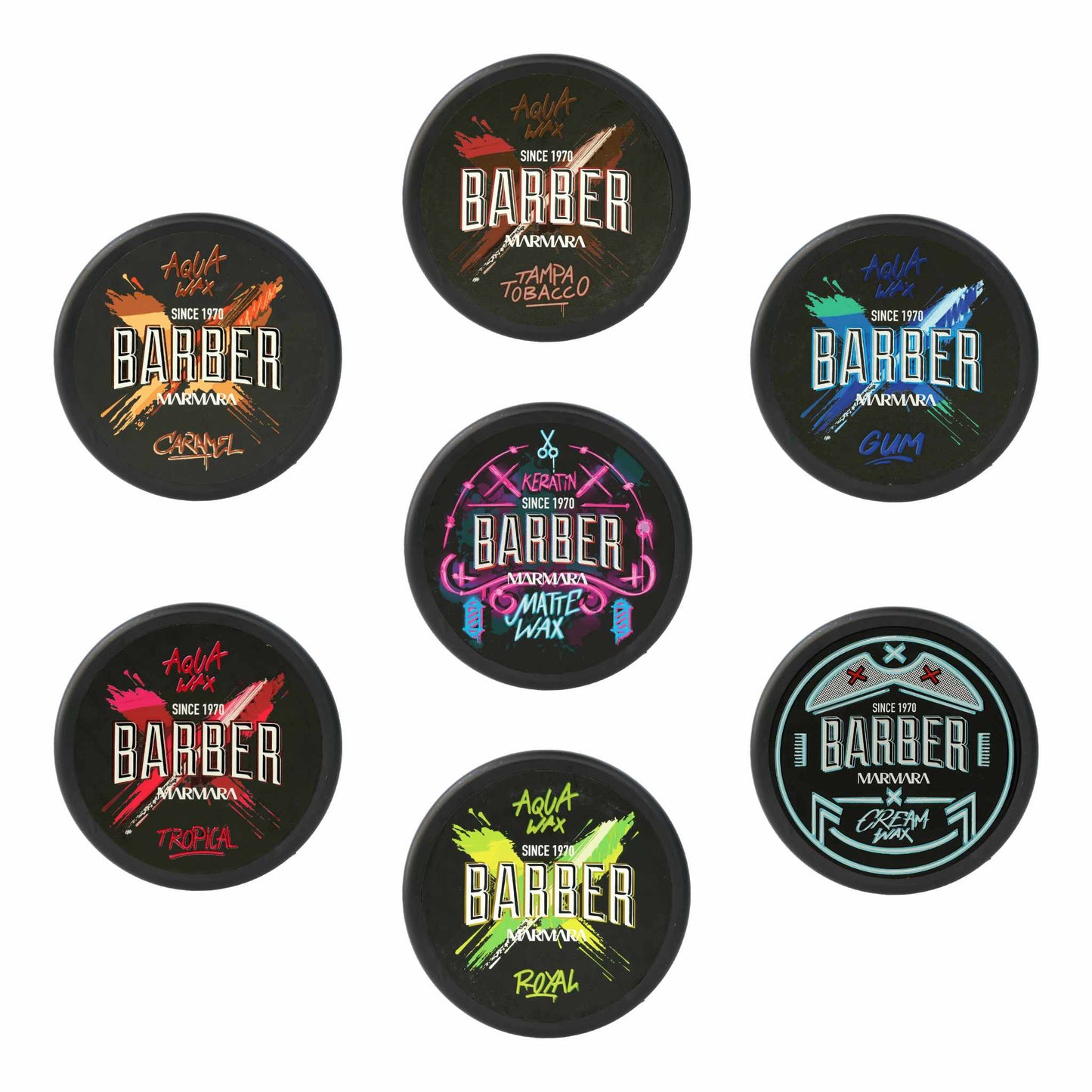 Marmara Barber Hair Wax Bundle 7 pcs