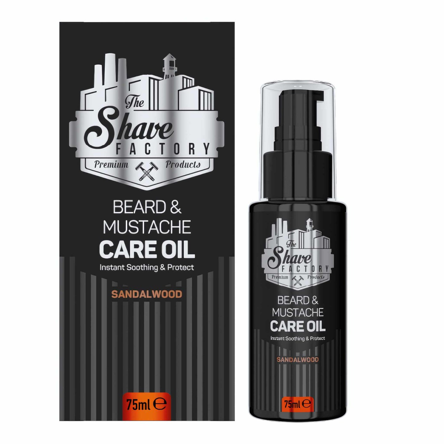 The Shave Factory Baard en Snor Care Oil Sandalwood 75 ml