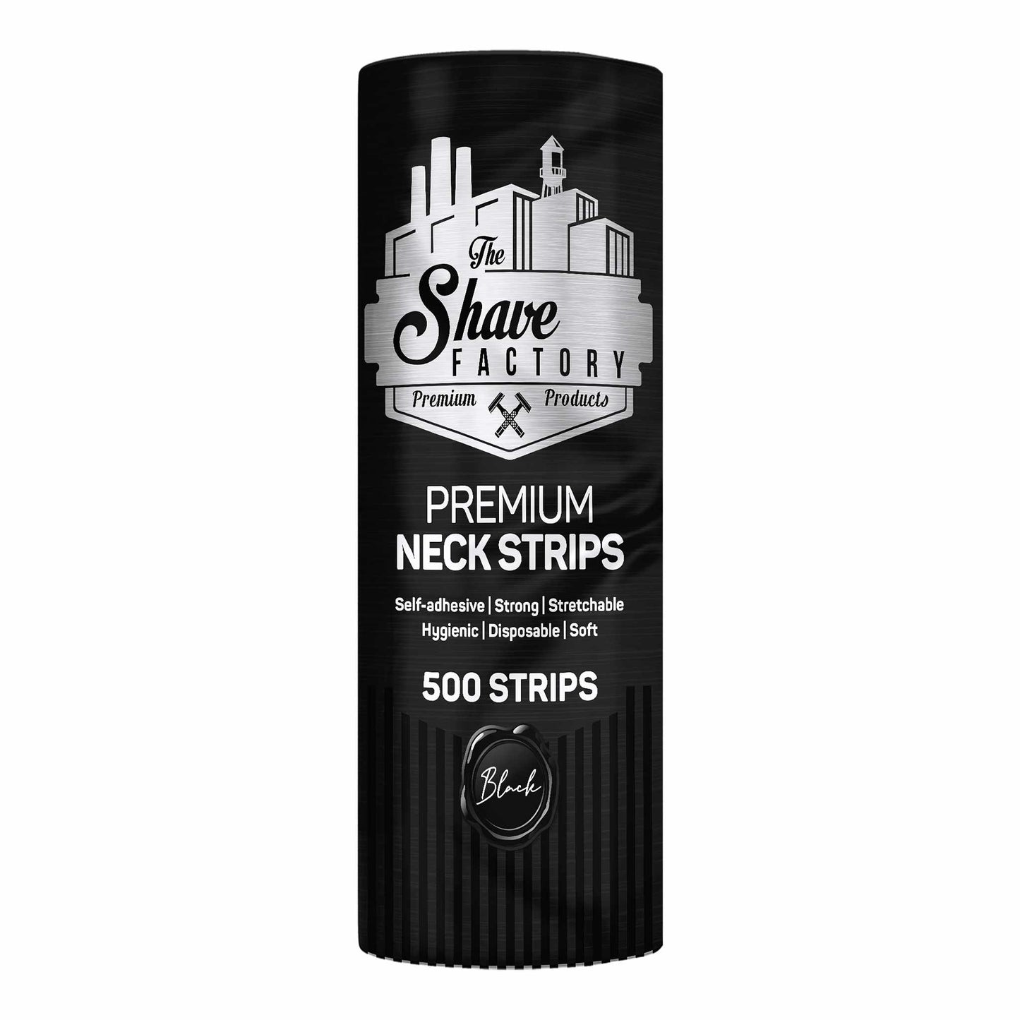 The Shave Factory Neck Paper Black 500 pieces