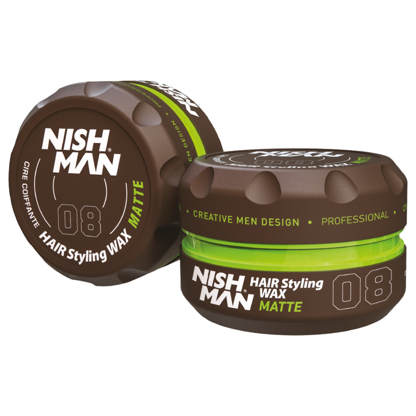 Nishman Hair Styling Wax Matte 08 Brown - 150 ml