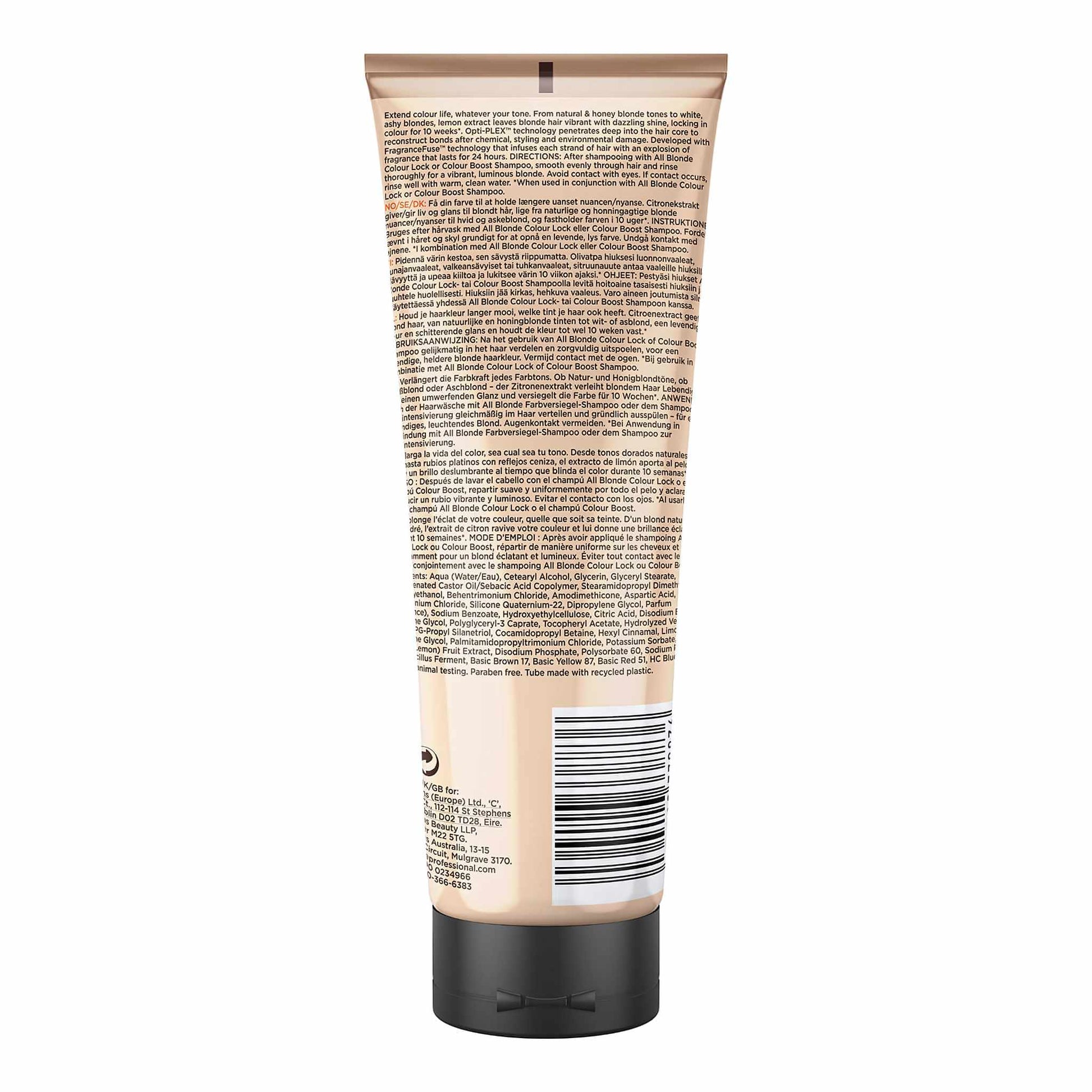 Fudge All Blonde Colour Lock Hair Conditioner Backside 250 ml