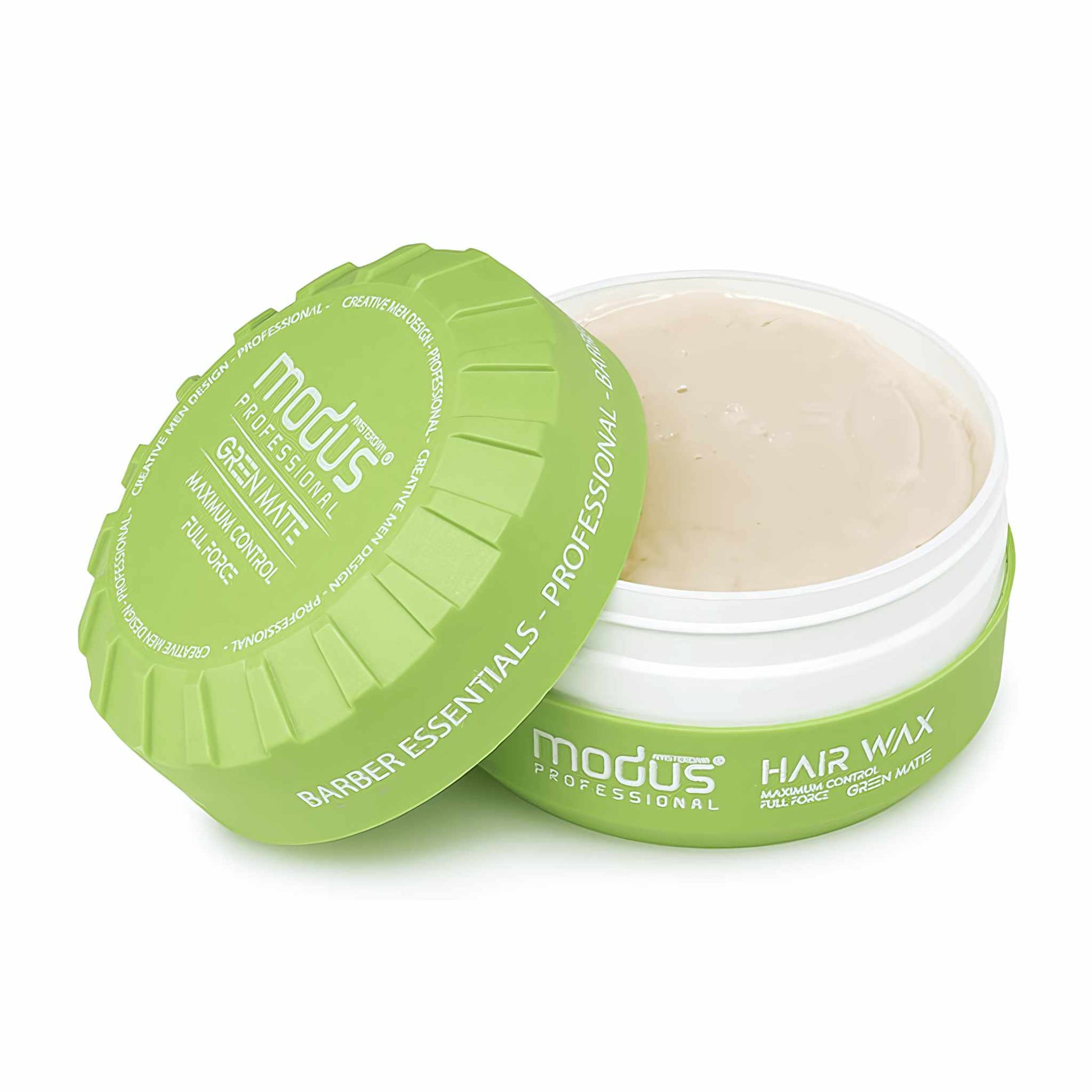 Modus Hair Wax Maximum Control Full Force Green Matte Open Lid 150 ml