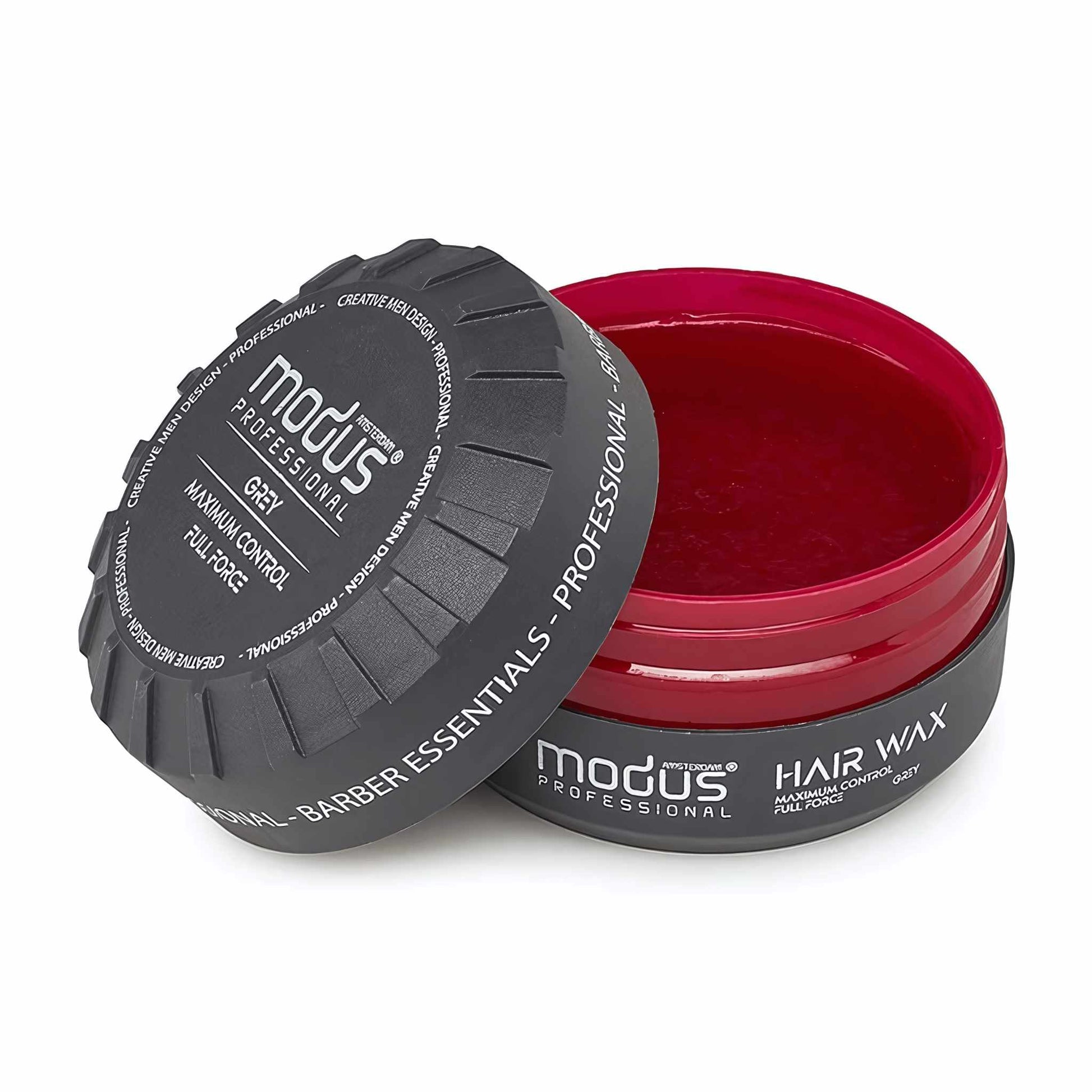 Modus Hair Wax Maximum Control Full Force Grey Open Lid 150 ml