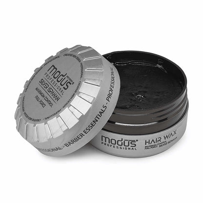 Modus Hair Wax Maximum Control Full Force Silver Ispahan Open Lid 150 ml
