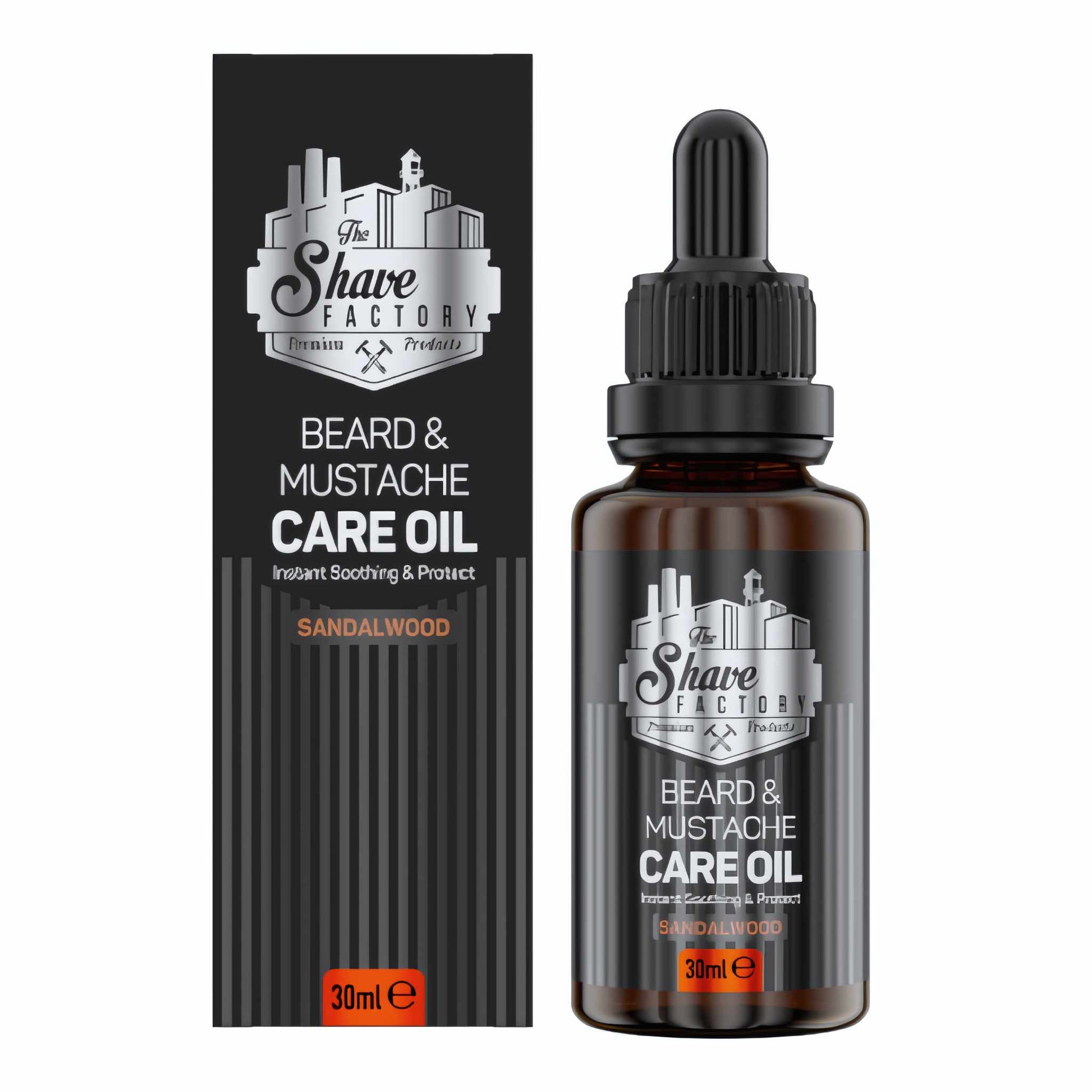 The Shave Factory Baard & Snor Care Olie Sandelhout 30 ml