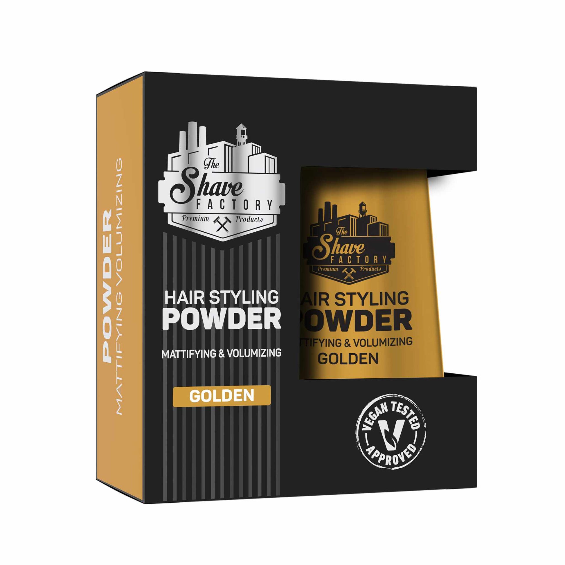 The Shave Factory Hair Styling Powder Golden 20 gr Mattifying and Volumizing