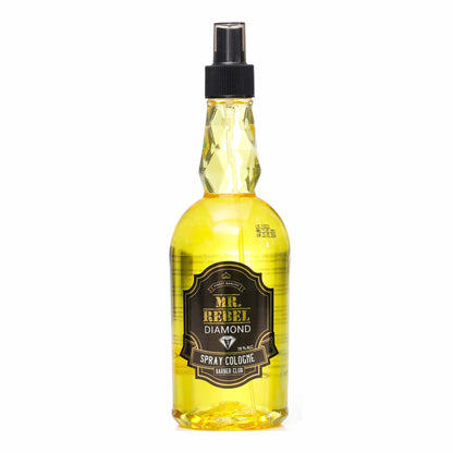 Mr Rebel Diamond Cologne Spray 03 Yellow 440 ml 70% Alcohol Barber Club