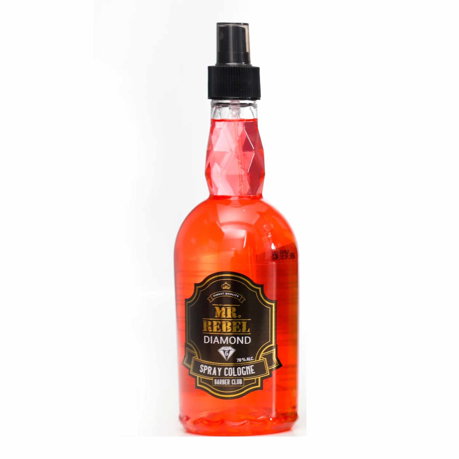 Mr Rebel Diamond Cologne Spray 06 Red 440 ml 70% Alcohol Barber Club