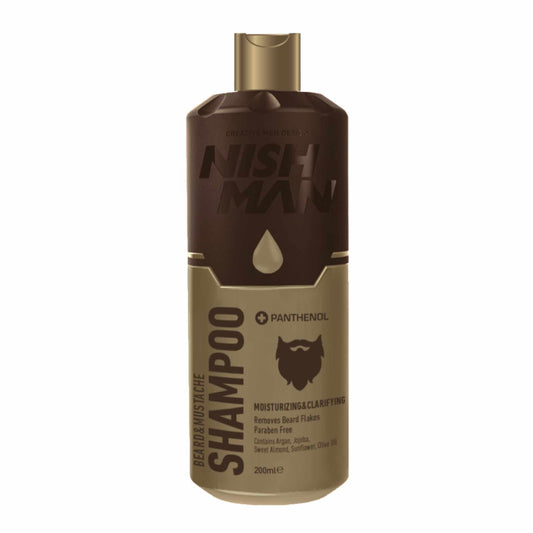 Nishman Beard & Mustache Shampoo with Panthenol - 200 ml