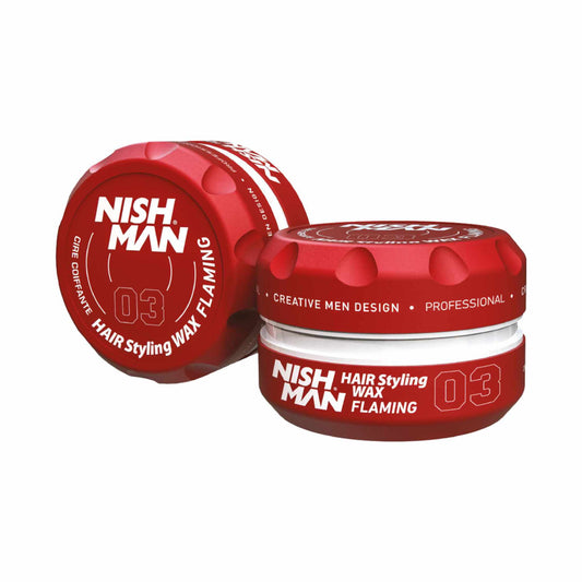 Nishman Hair Styling Wax Flaming 03 Red - 150 ml